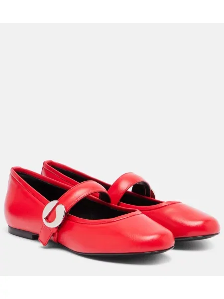 Curea Coperni din piele roșu