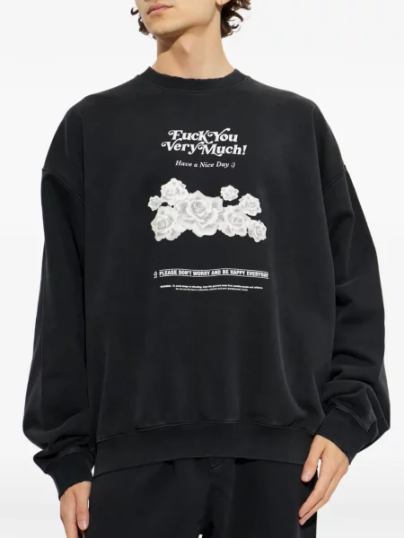 Hanorac Vetements cu imagine negru