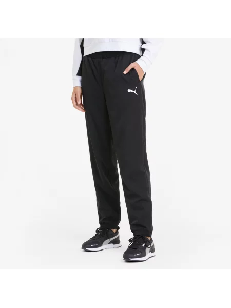 PUMA Spodnie Active Z Tkaniny L Odzież czarny