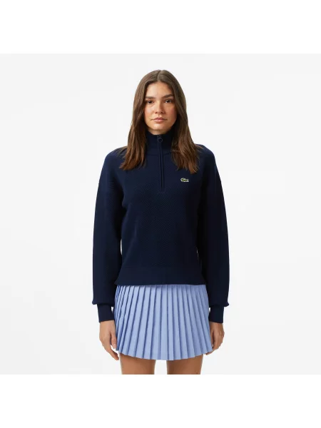 Lacoste светр Relaxed Fit синій