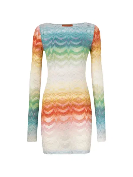 Rochie maxi Missoni lungă de costum alb