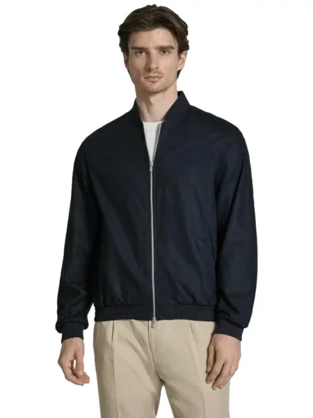 JACK & JONES Prechodná bunda Leister tmavomodrá