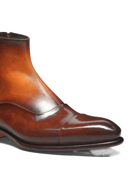 Кожени боти Santoni кафяво