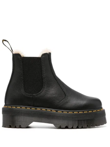 Cizme scurte Dr. Martens cu platformă negru