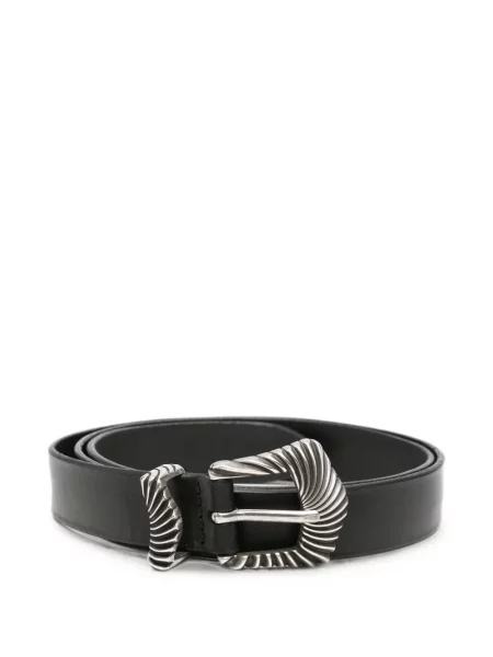 Cu centură curea Orciani din piele cu cataramă negru