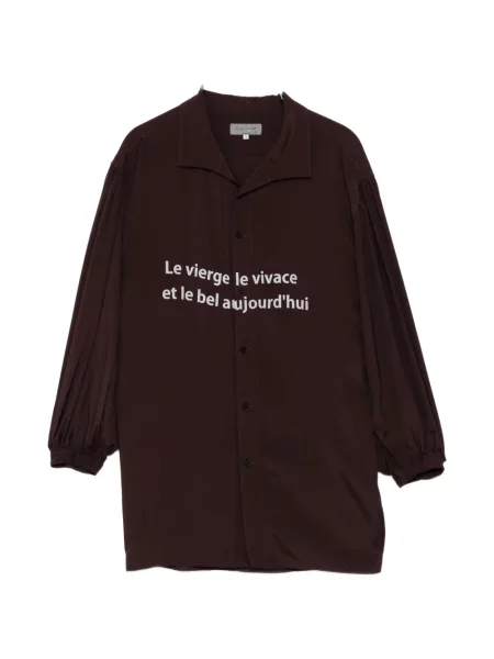 Cămașă Yohji Yamamoto cu imagine maro
