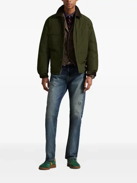 Μικρός κασκέτο Polo Ralph Lauren με χαμηλή μέση υφαίνω διαγωνίως πράσινο