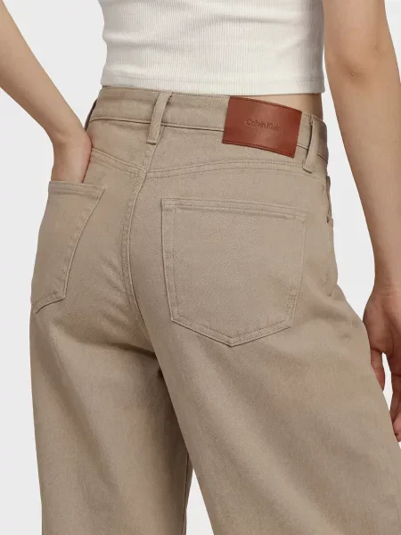 Укорочені джинси Calvin Klein Jeans бежеві