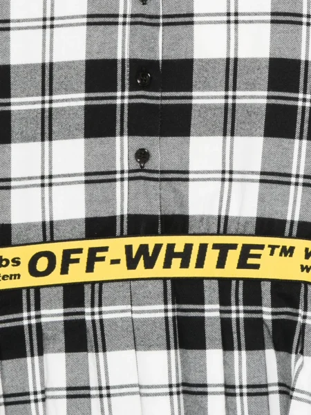 Φόρεμα σε στυλ πουκάμισου Off-white λευκό