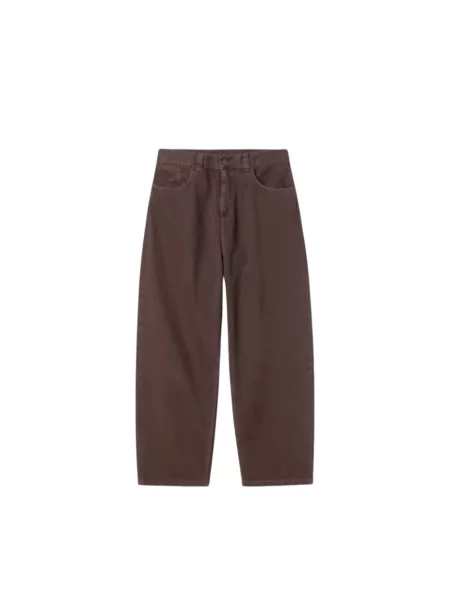 Carhartt WIP Brandon Pant jeansy relaxed fit brązowe