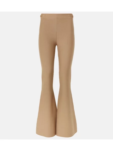 Pantaloni Gabriela Hearst de lână bej