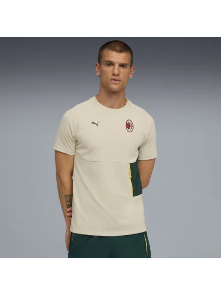 Koszulka AC Milan PUMATECH z kieszenią Akcesoria S beżowy