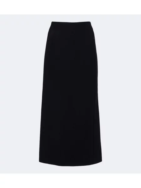 Fustă tip creion Alaïa de lână negru