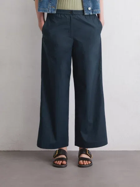 Штани повсякденні Marc O’Polo темно-синій ліоцел/бавовна сині