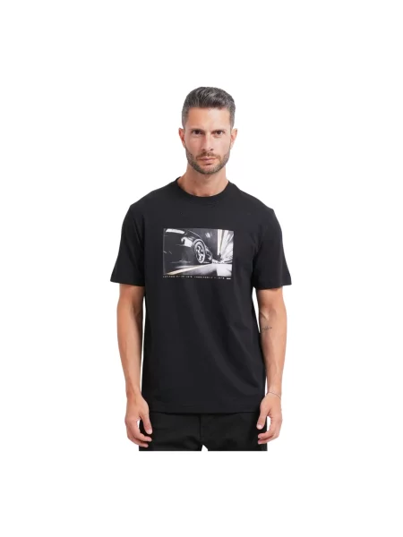 HUGO T-Shirt Te Motors czarny