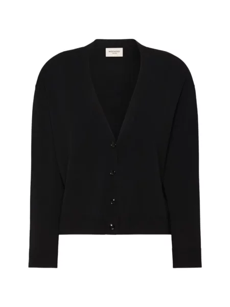 Cardigan Weekend Max Mara cu decolteu în V negru