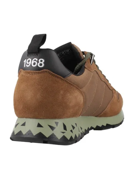 Pantofi Sun68 cu model piele de șarpe maro