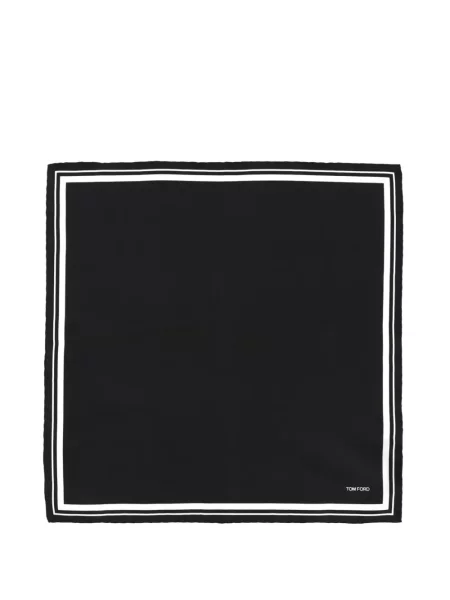 Fular Tom Ford cu dungi negru