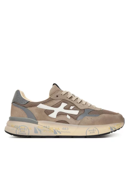 Sneakersy Premiata brązowe