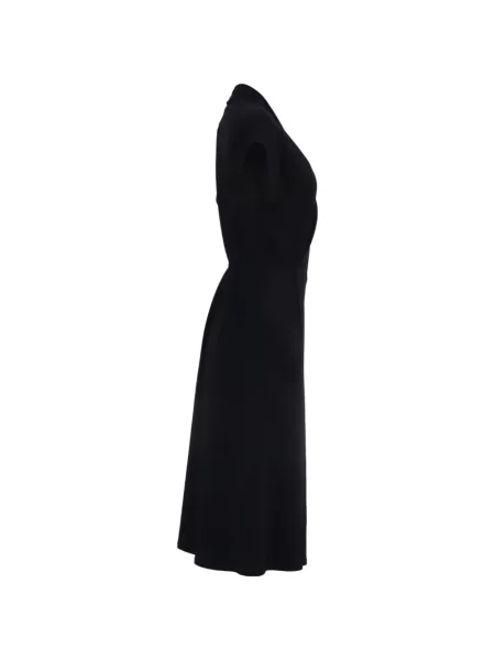 Rochie midi Max Mara Leisure cu decolteu în V negru