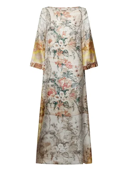 Sukienka Pierre Louis Mascia w kwiatki koronkowa garniturowa