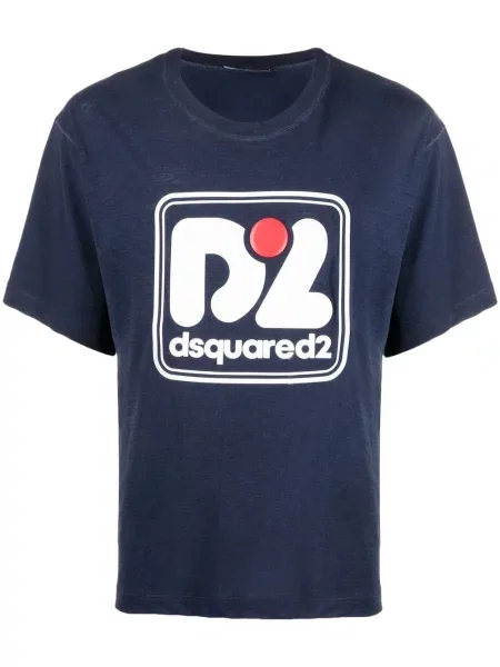Tricou Dsquared2 cu imagine albastru