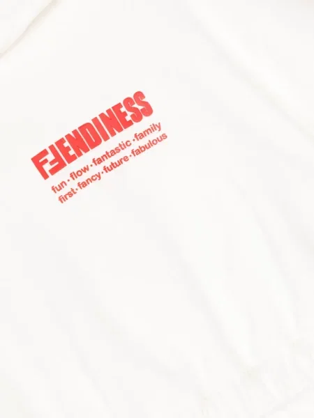 Bluza z kapturem dziecięca Fendi biała
