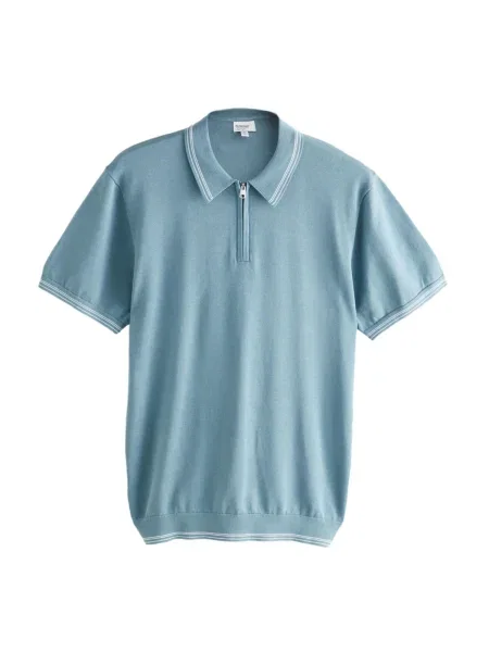 Next Tricou albastru deschis alb