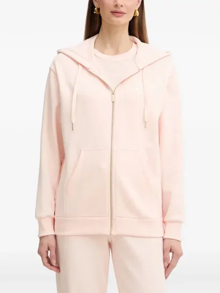 Bluza z kapturem Armani Exchange różowa