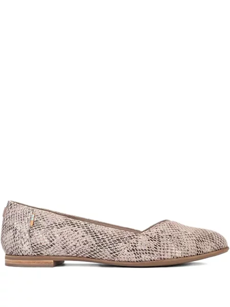 Balerini Toms cu imagine cu model piele de șarpe roz