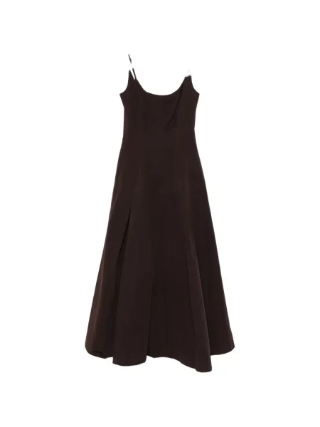 Rochie Staud evazată maro