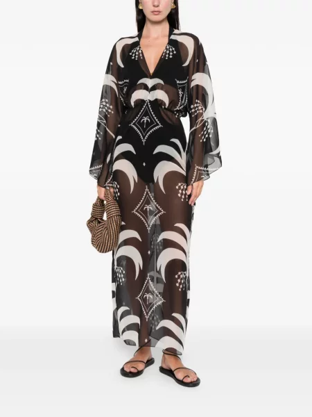 Rochie maxi Johanna Ortiz de costum negru
