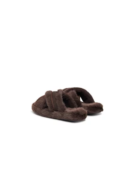 Bačkory Tommy Hilfiger Th Feminine House Shoes Tmavě hnědá