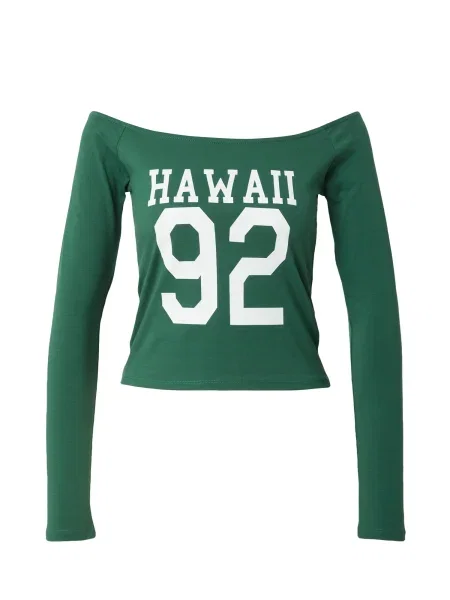 STUDIO SELECT Tricou Naomi verde închis alb