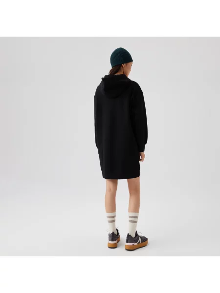 Lacoste Sukienka O Luźnym Kroju Z Dwuwarstwowej Piki czarna
