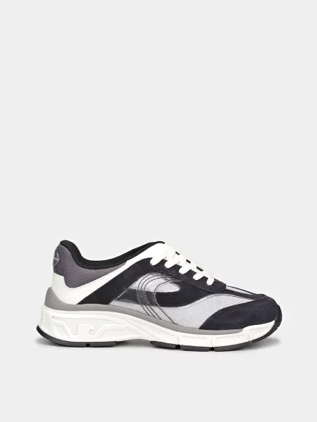 Кросівки Emporio Armani темно-синій поліестер/шкіра сині