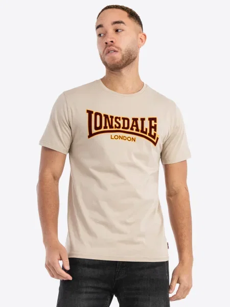 LONSDALE Majica CLASSIC pesek / mešane barve