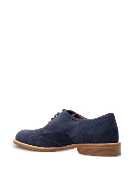 Brogues Chuckies din piele de căprioară albastru