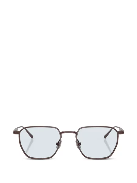 Ochelari de soare Brunello Cucinelli cu imprimeu geometric maro