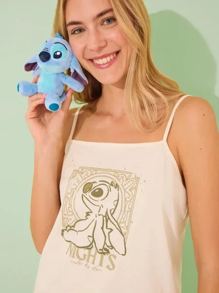 Pyžamo women'secret LILO & STITCH béžová