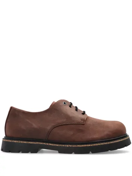 Pantofi Birkenstock cu șireturi din dantelă maro