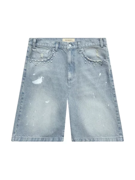 Szorty Reternity z ćwiekami niebieskie