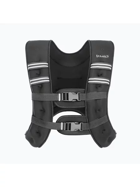 Kamizelka treningowa z obciążeniem HMS 8 kg czarna