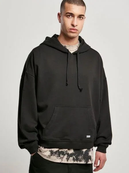 Суичър с качулка Urban Classics с качулка черно