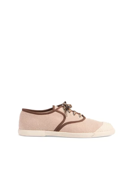 Lniane sneakersy Valentino Garavani beżowe