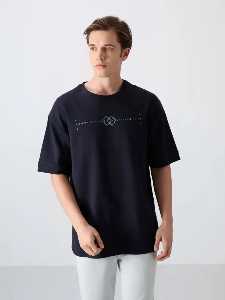 Tommy Life Tričko námořnická modř