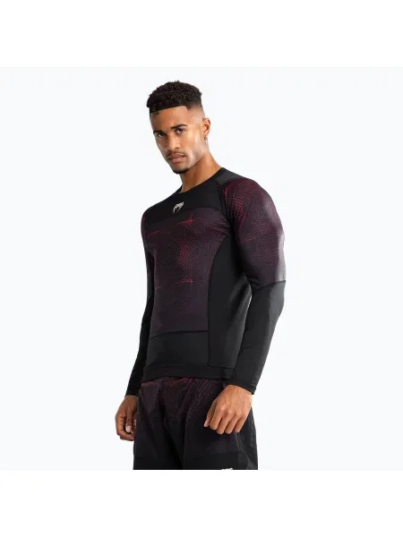 Lung tricou cu mânecă lungă Venum cu mâneci lungi negru