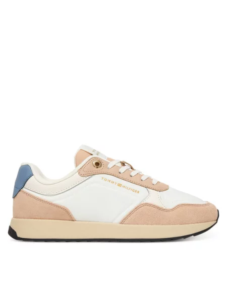 Tommy Hilfiger Tenisice Mix Material Runner Écru bijela