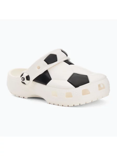 Crocs Classic Soccer Ball Clog Kids Toddler бели/черни джапанки бяло