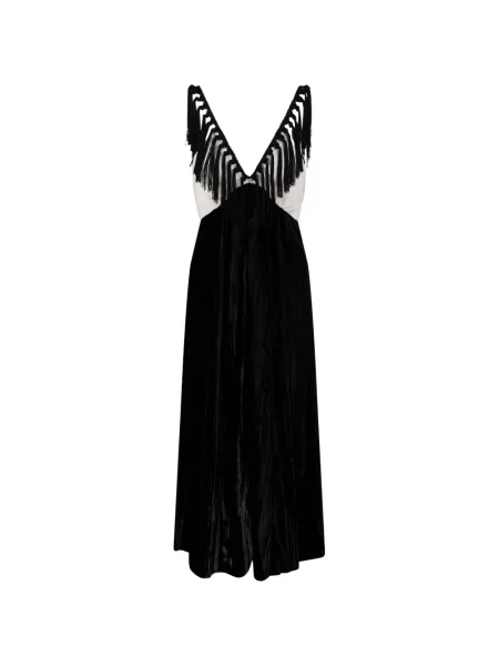 Rochie Forte_forte cu franjuri negru